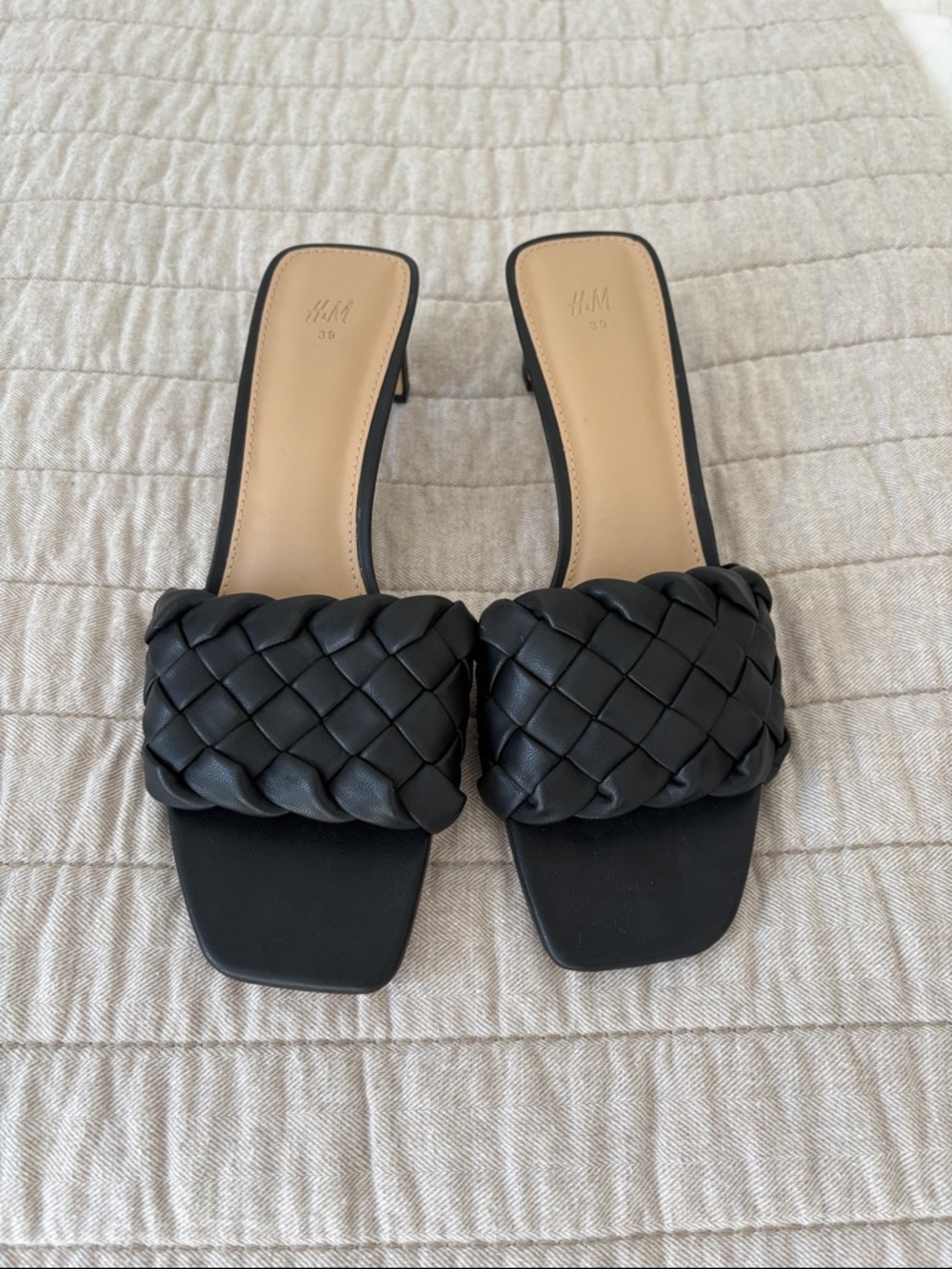H&M faux leather heels